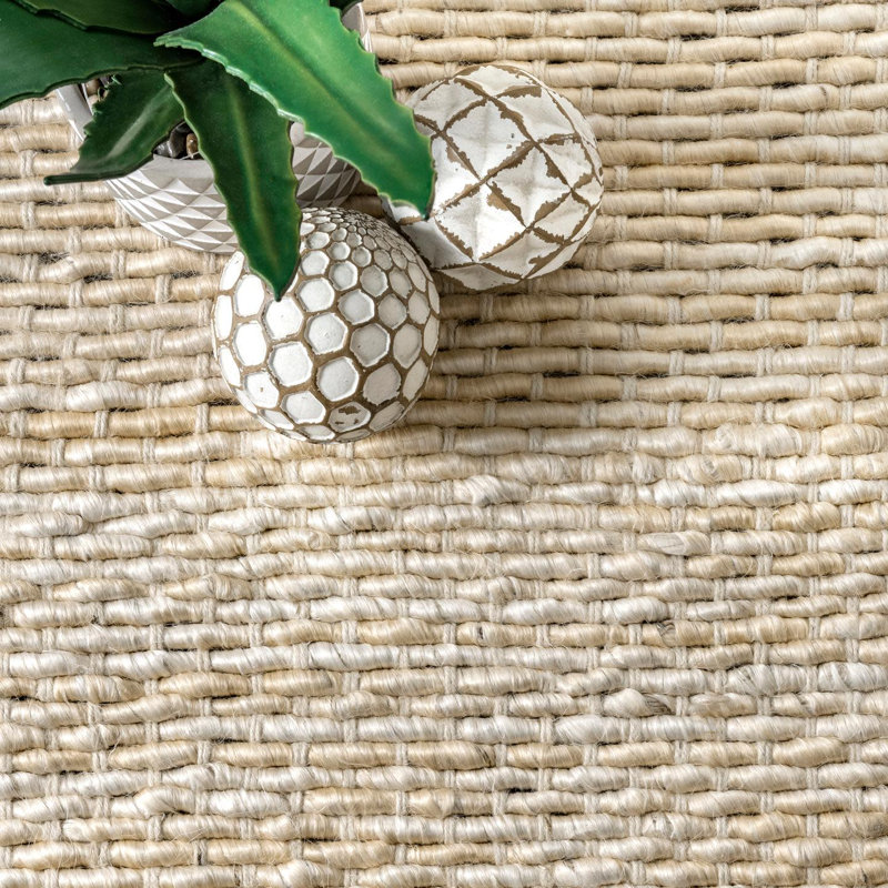 Lauren Liess x Rugs USA Handmade Tufted Jute Off White Area Rug